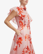 Elsie Flutter Sleeve Midi Dress
