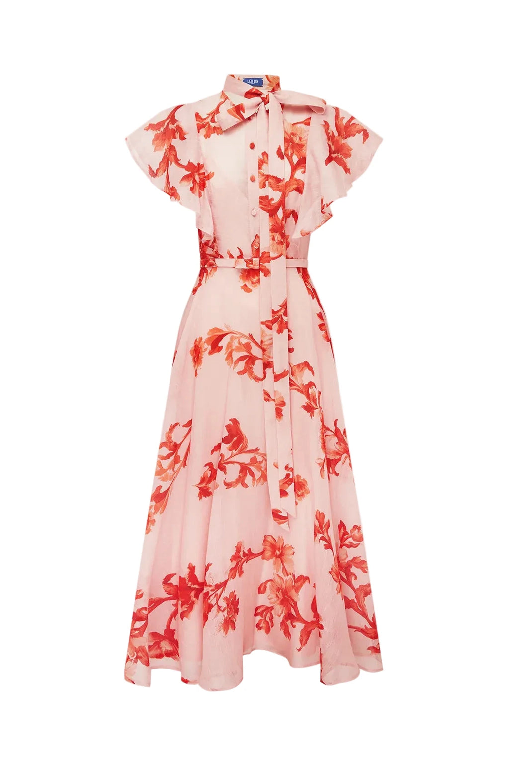 Elsie Flutter Sleeve Midi Dress