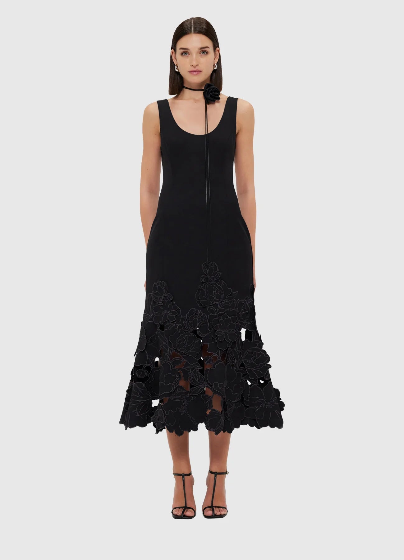 SS24 Leo Lin - Emily Dress in Ebony