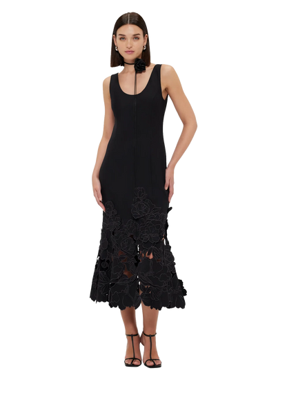 SS24 Leo Lin - Emily Dress in Ebony