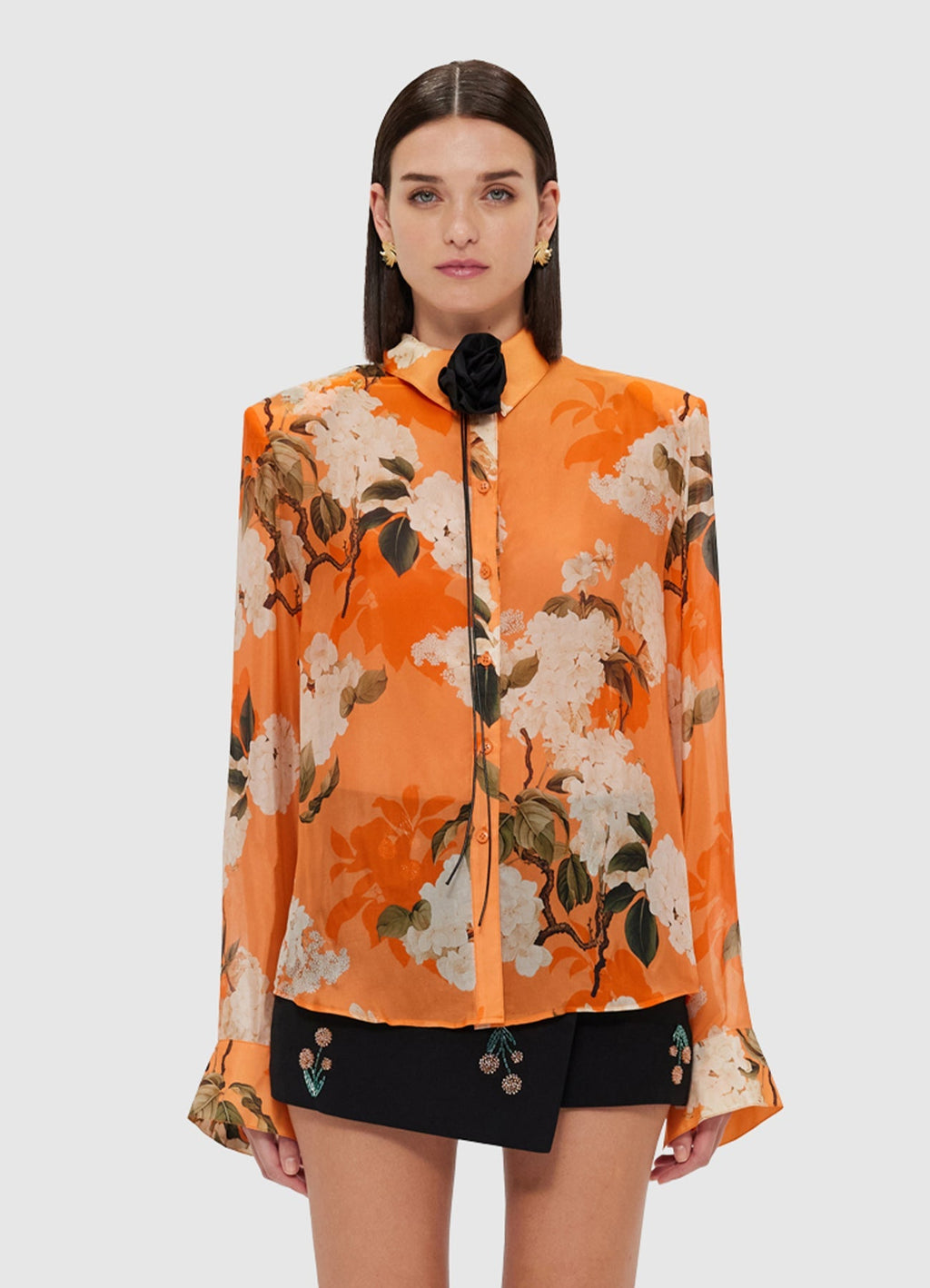 SS24 Della Blouse Hydrangea