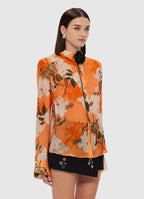 Della Blouse Hydrangea