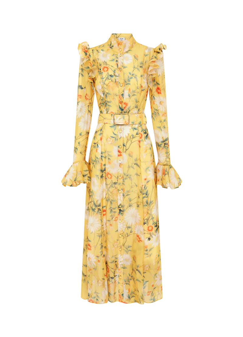 Katrina Butterfly Sleeve Midi Dress
