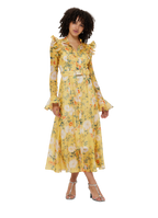 Katrina Butterfly Sleeve Midi Dress