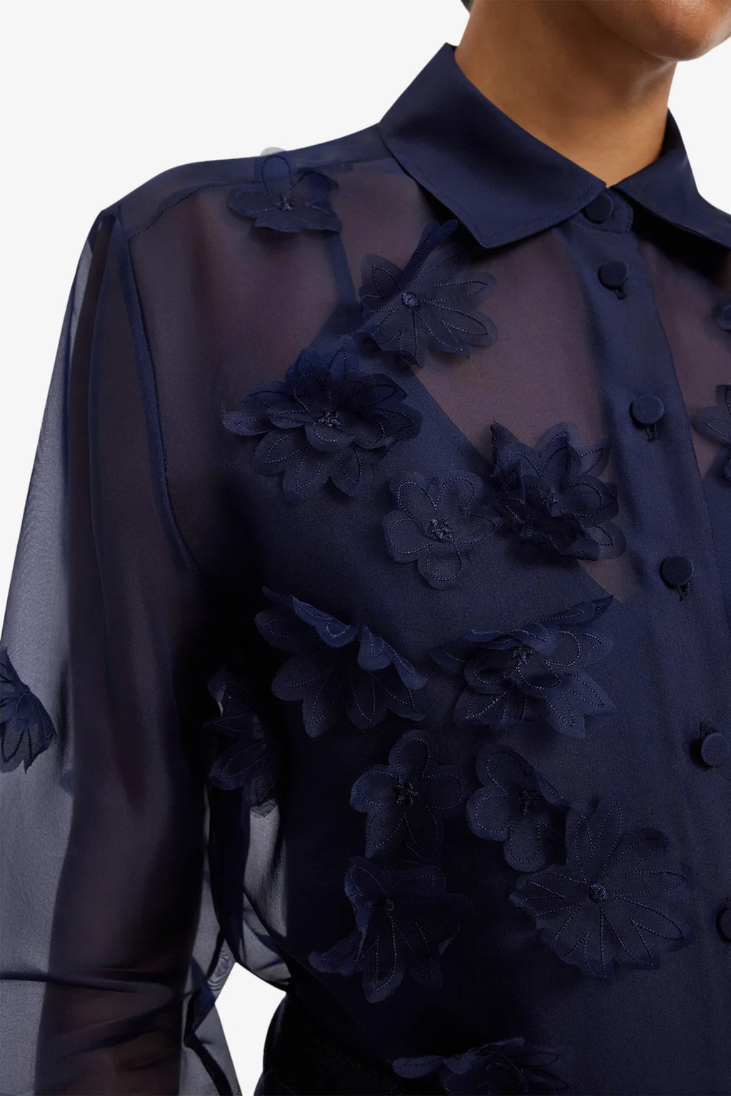 Cassia Petal Shirt Midnight