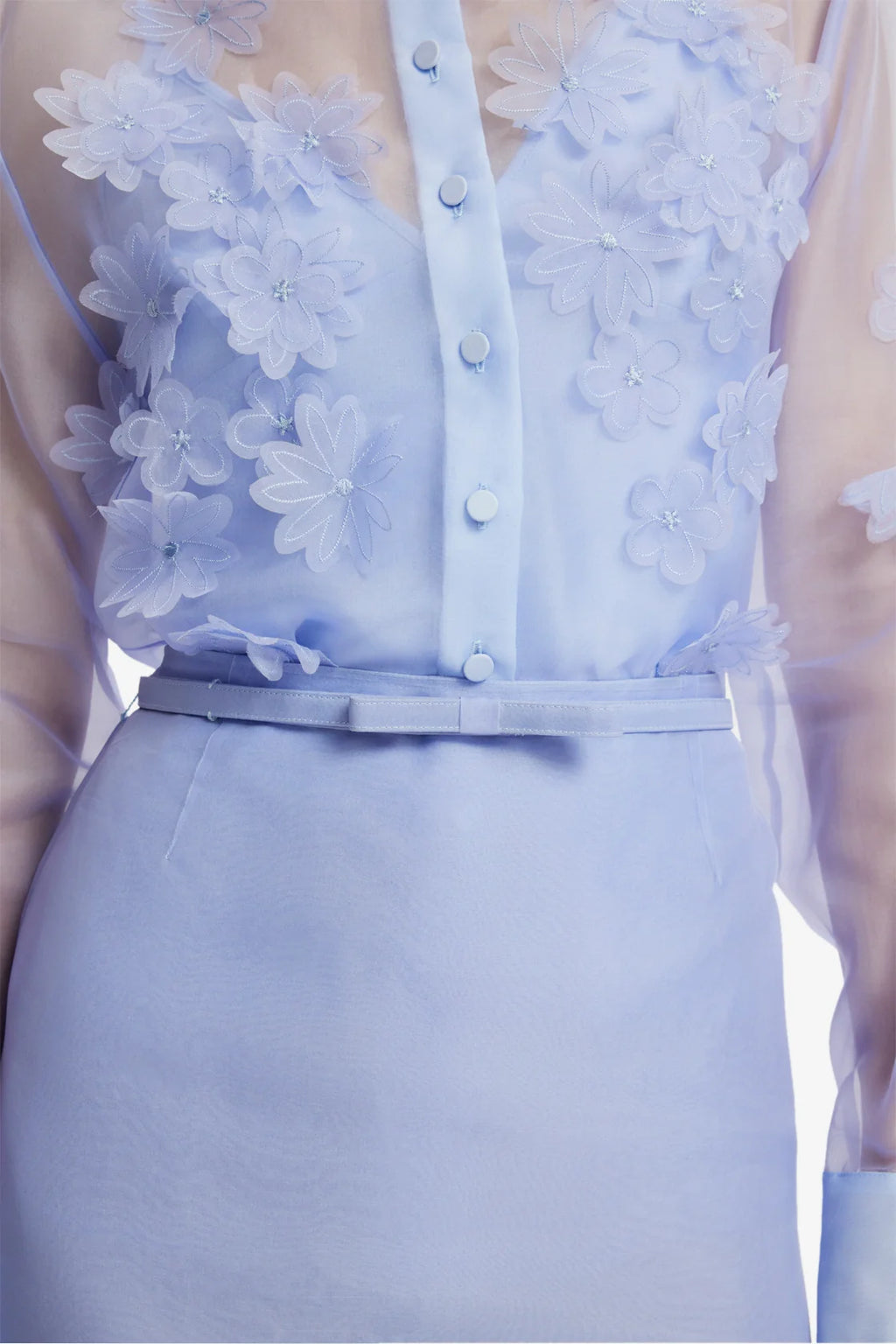 Cassia Petal Shirt Periwinkle