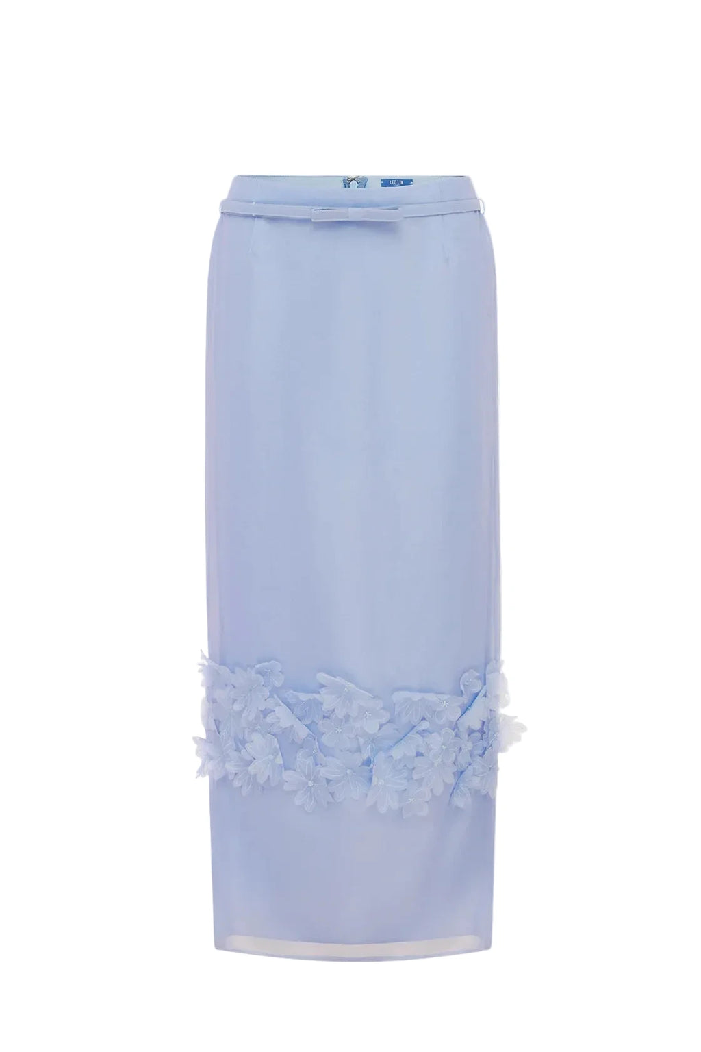 Kyra Petal Maxi Skirt Periwinkle