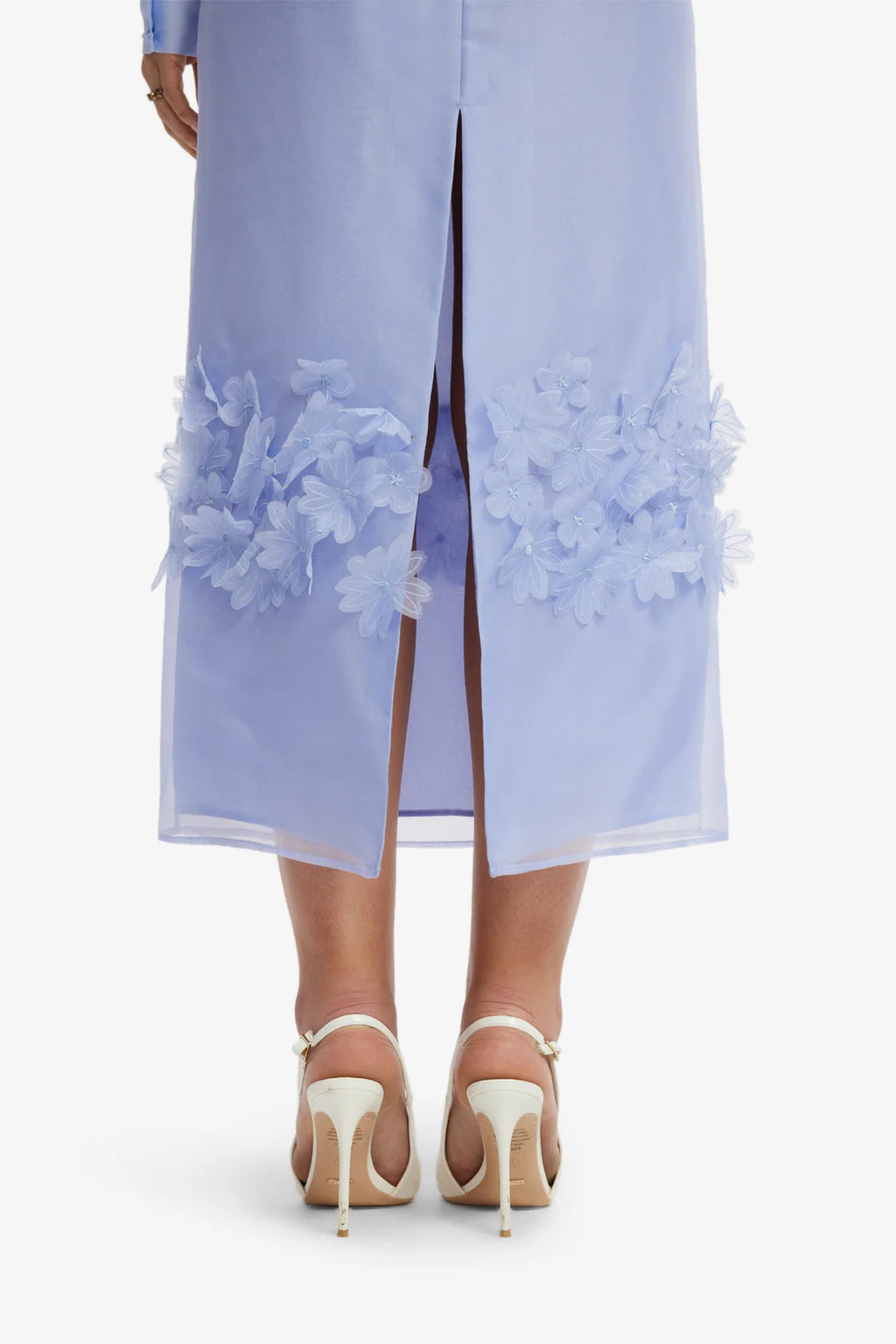 Kyra Petal Maxi Skirt Periwinkle