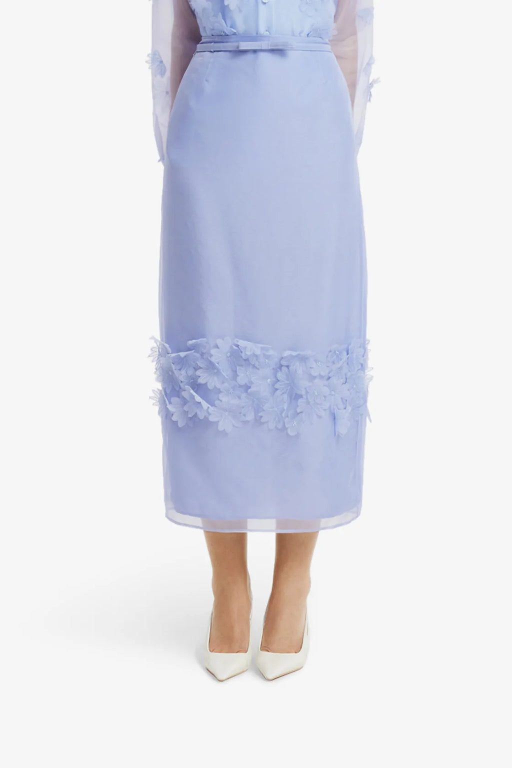 Kyra Petal Maxi Skirt Periwinkle