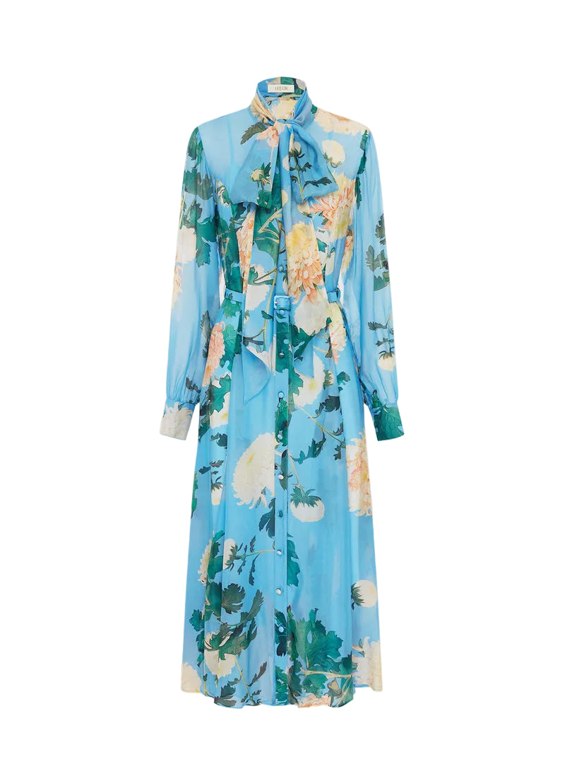 leo lin hydrangea dress LEO LIN Brooke Hydrangea Mini Dress