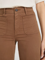 Brown pants with a plain background