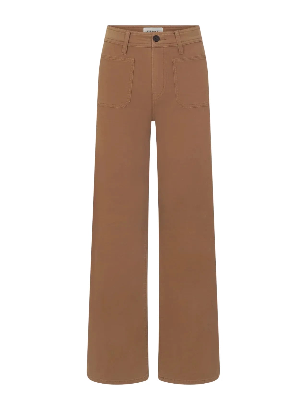 Brown pants on a light gray background