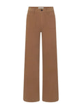 Brown pants on a light gray background
