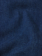 Close-up of blue denim fabric texture