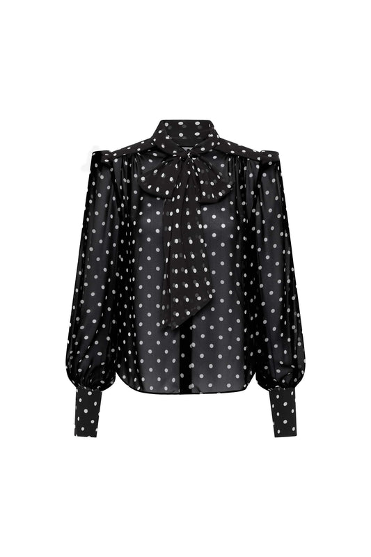 Rebecca Vallance - Lucinda Top in Polka Dot.