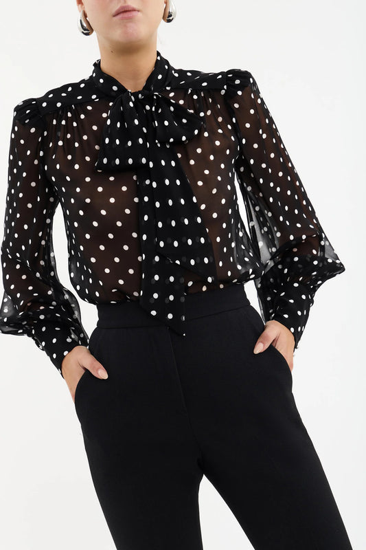 Rebecca Vallance - Lucinda Top in Polka Dot.