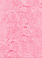 Pink lace pattern on a white background