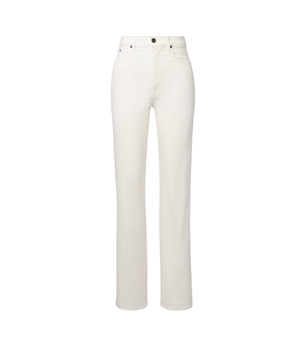 White pants on a white background