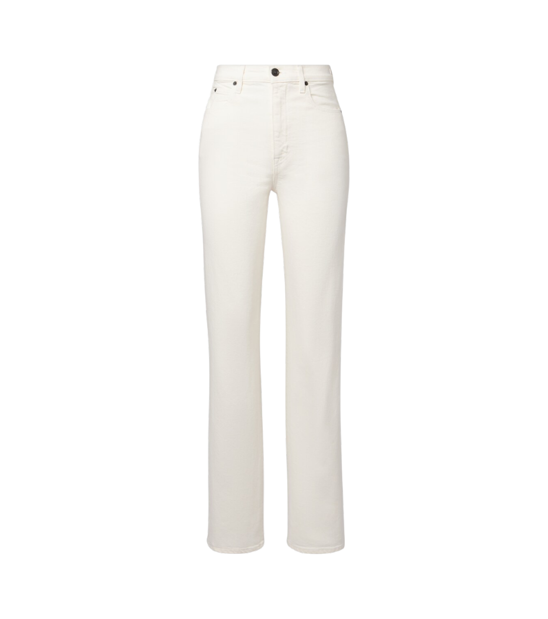 White pants on a white background