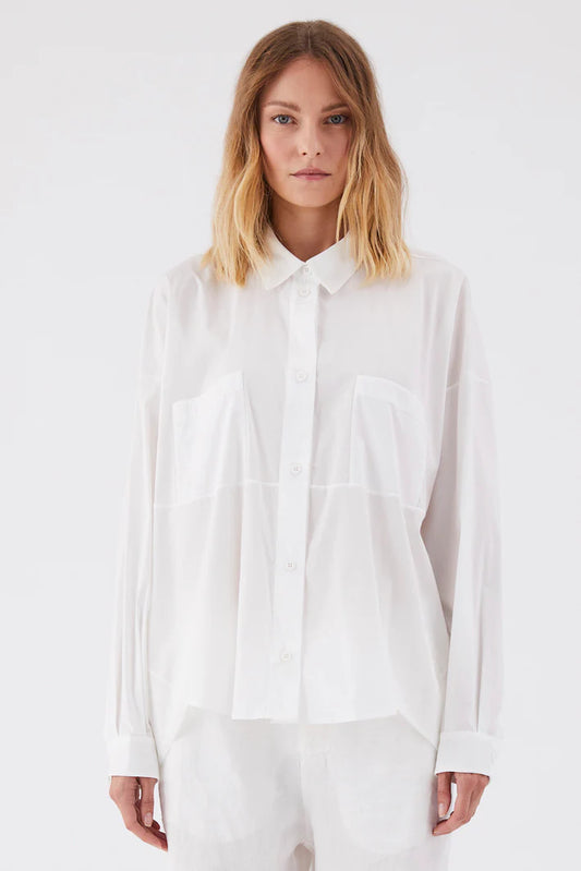 Transit - White Camicia Shirt with Pockets