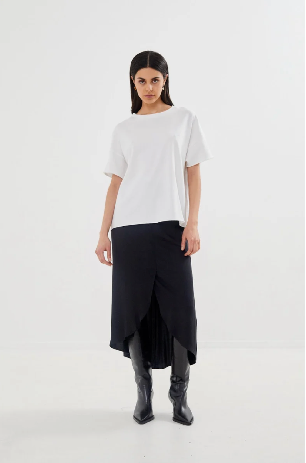 MARGOT FOT cropped t-shirt I White