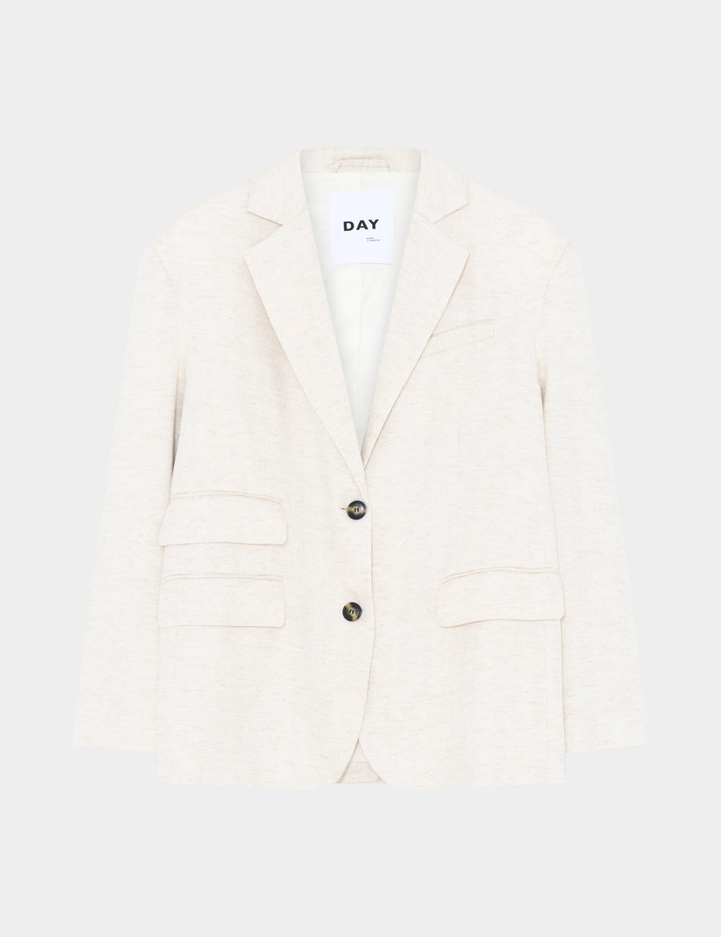 Beige vest with buttons on a white background