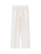 White pants on a white background
