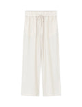 White pants on a light beige background