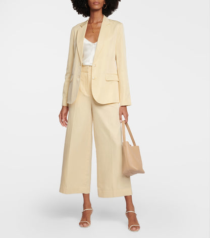 Joseph -  Soft Cotton Silk Belmore Jacket in Ivory