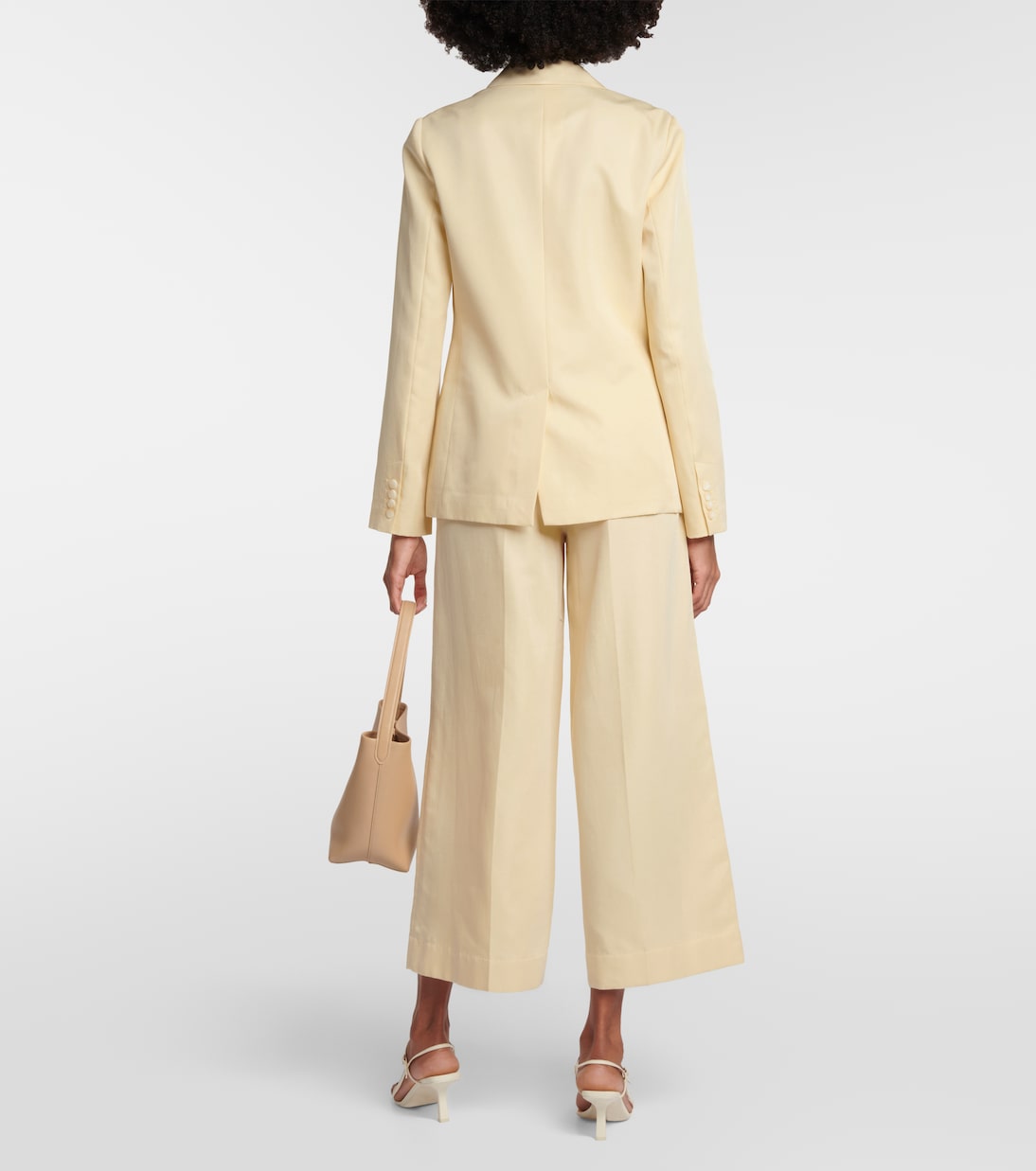 Joseph -  Soft Cotton Silk Belmore Jacket in Ivory