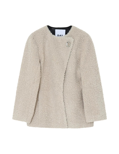 Beige jacket on a white background