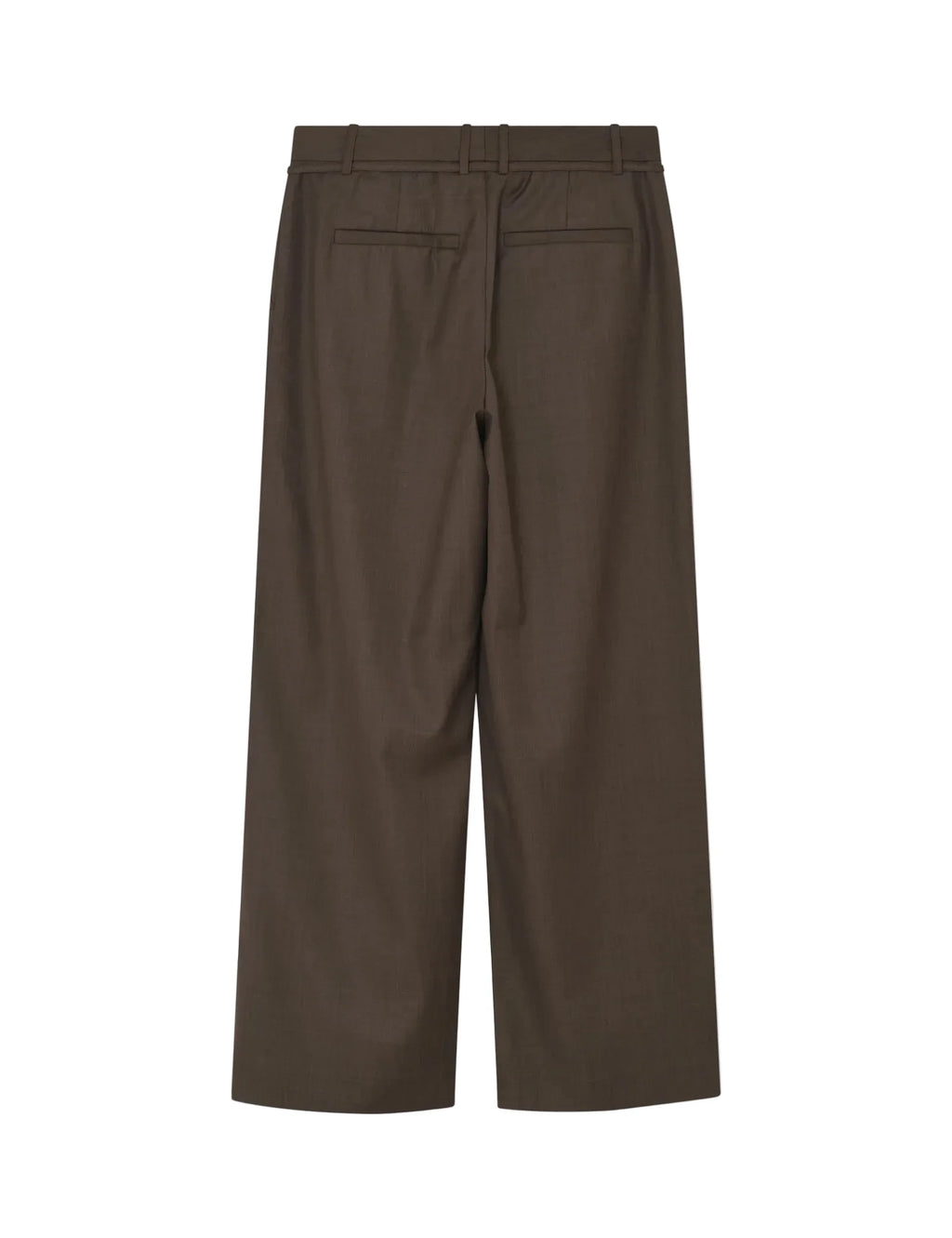 Brown pants on a light gray background