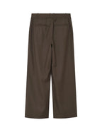 Brown pants on a light gray background