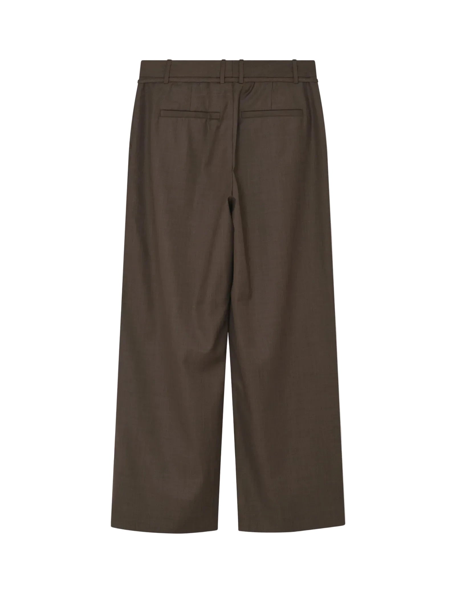Brown pants on a light gray background