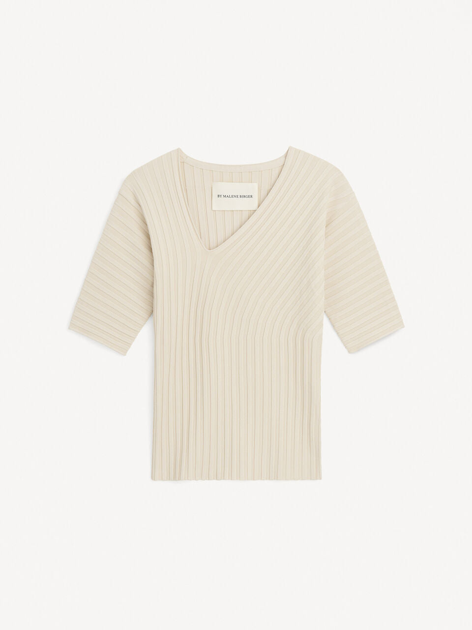 BY MALENE BIRGER - Ivena Ribbed Top in Soft White