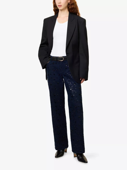 The Embellished Straight Jeans