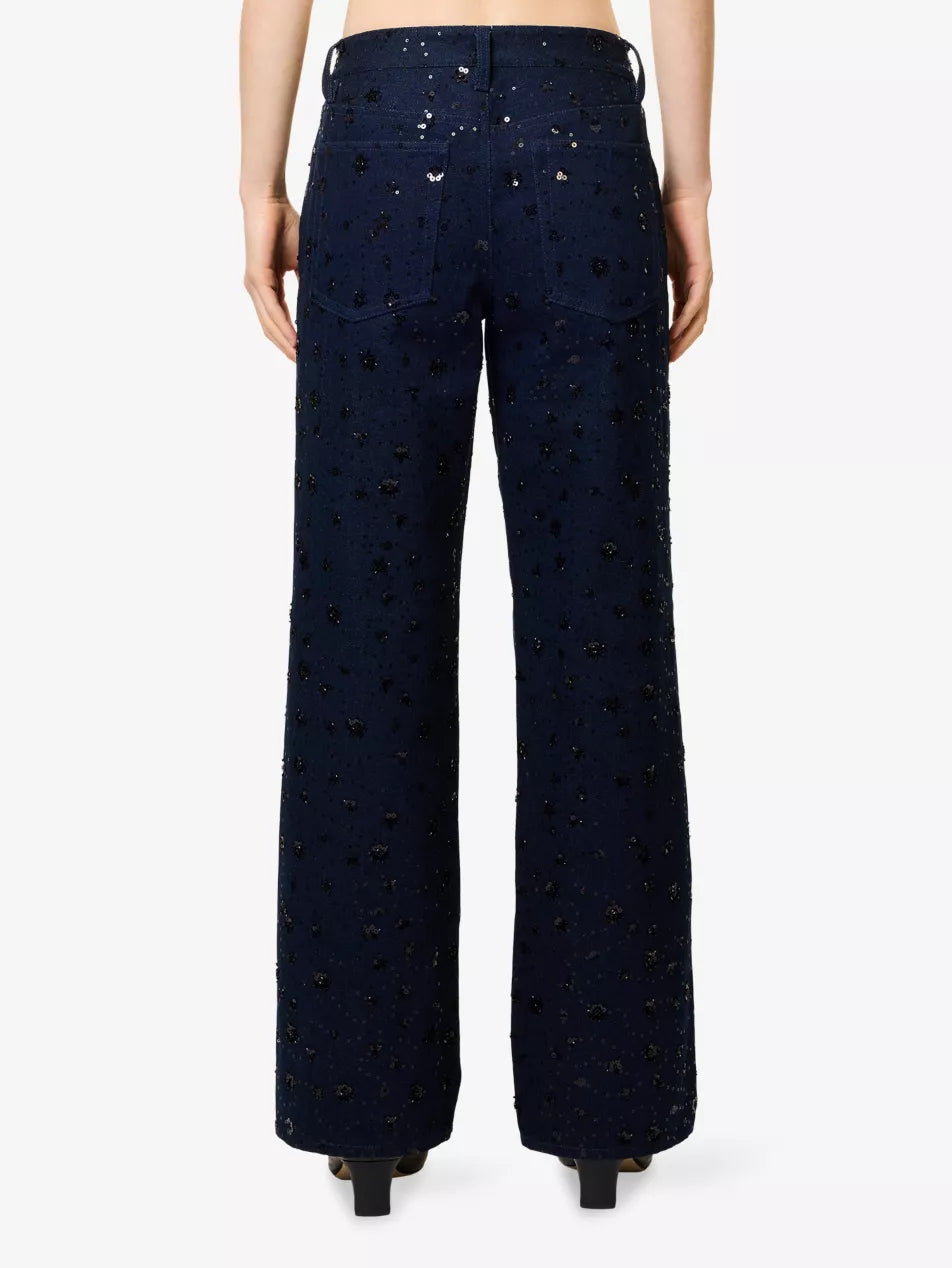 The Embellished Straight Jeans
