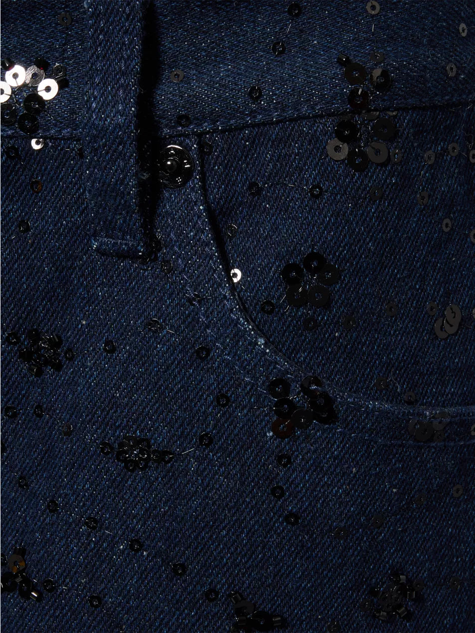 The Embellished Straight Jeans