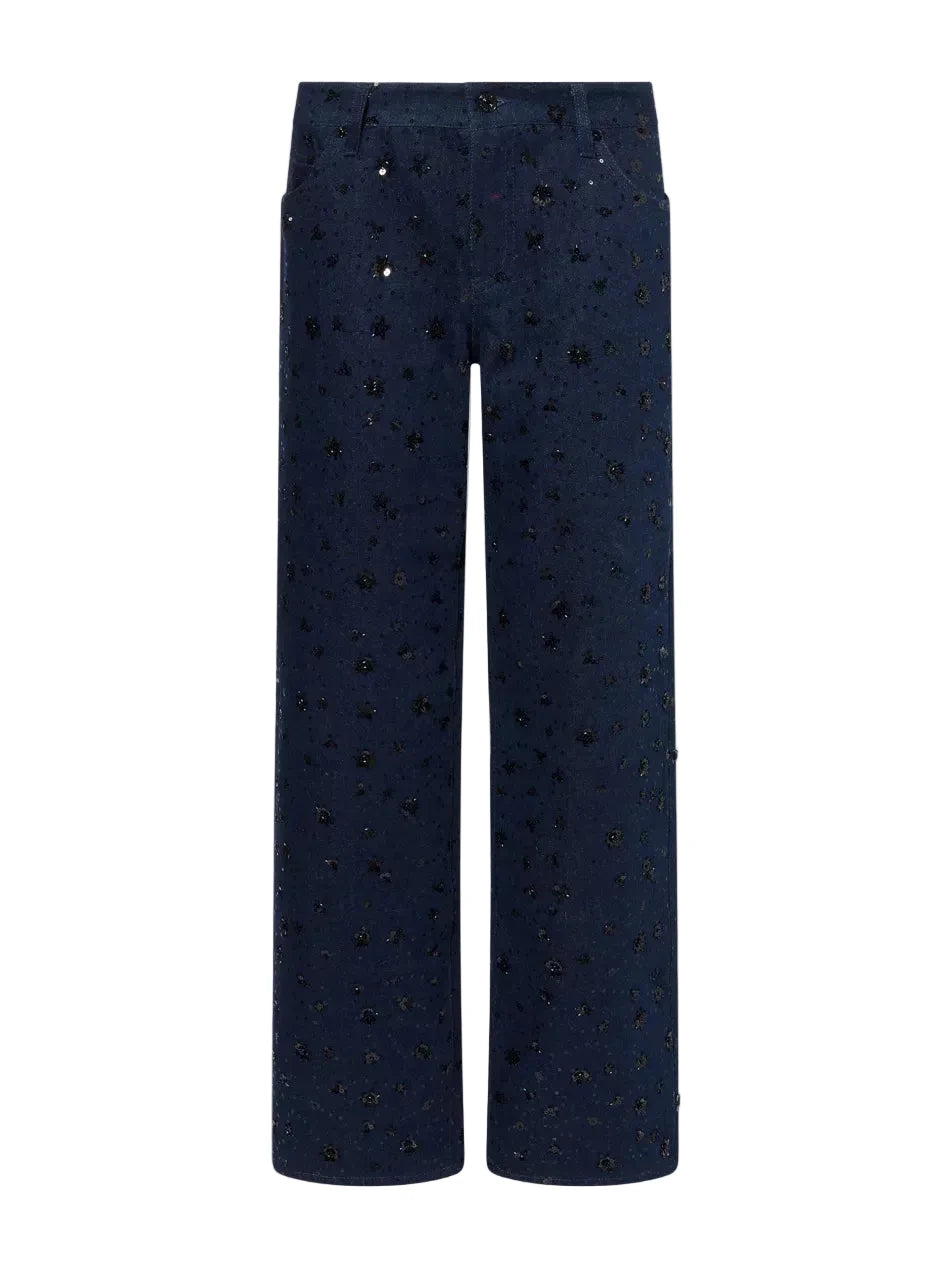 The Embellished Straight Jeans