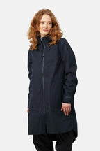 Softshell Raincoat A-line Dark Indigo