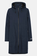Softshell Raincoat A-line Dark Indigo