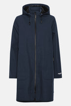 Softshell Raincoat A-line Dark Indigo