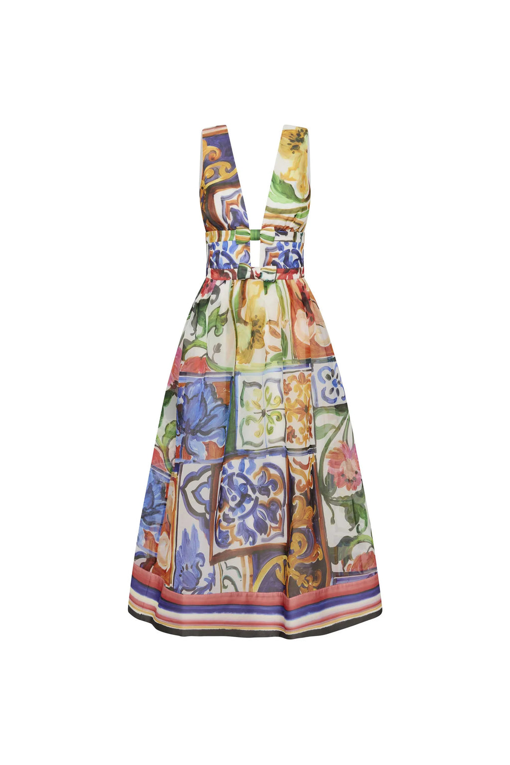 ruffo midi dress. floral print withe background  Rebecca valance .muse boutique hawthorn shop online.