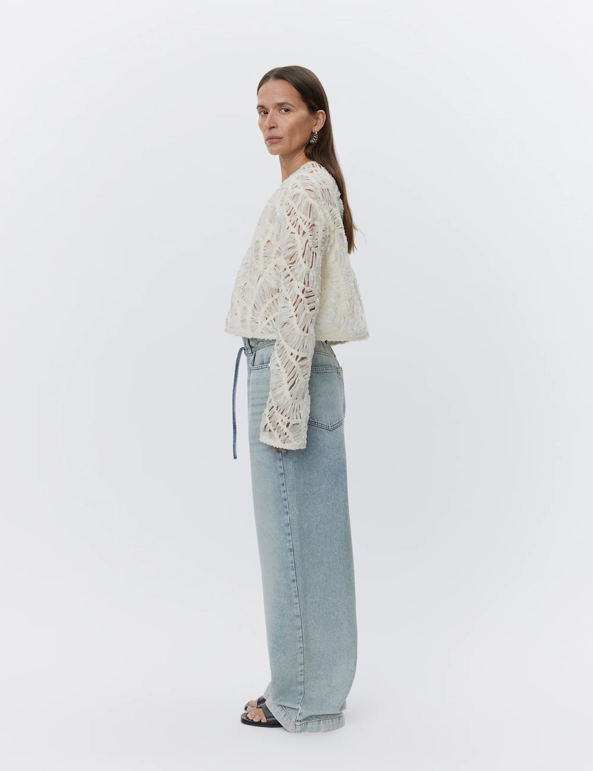 Reyne Crochet Tulle Top