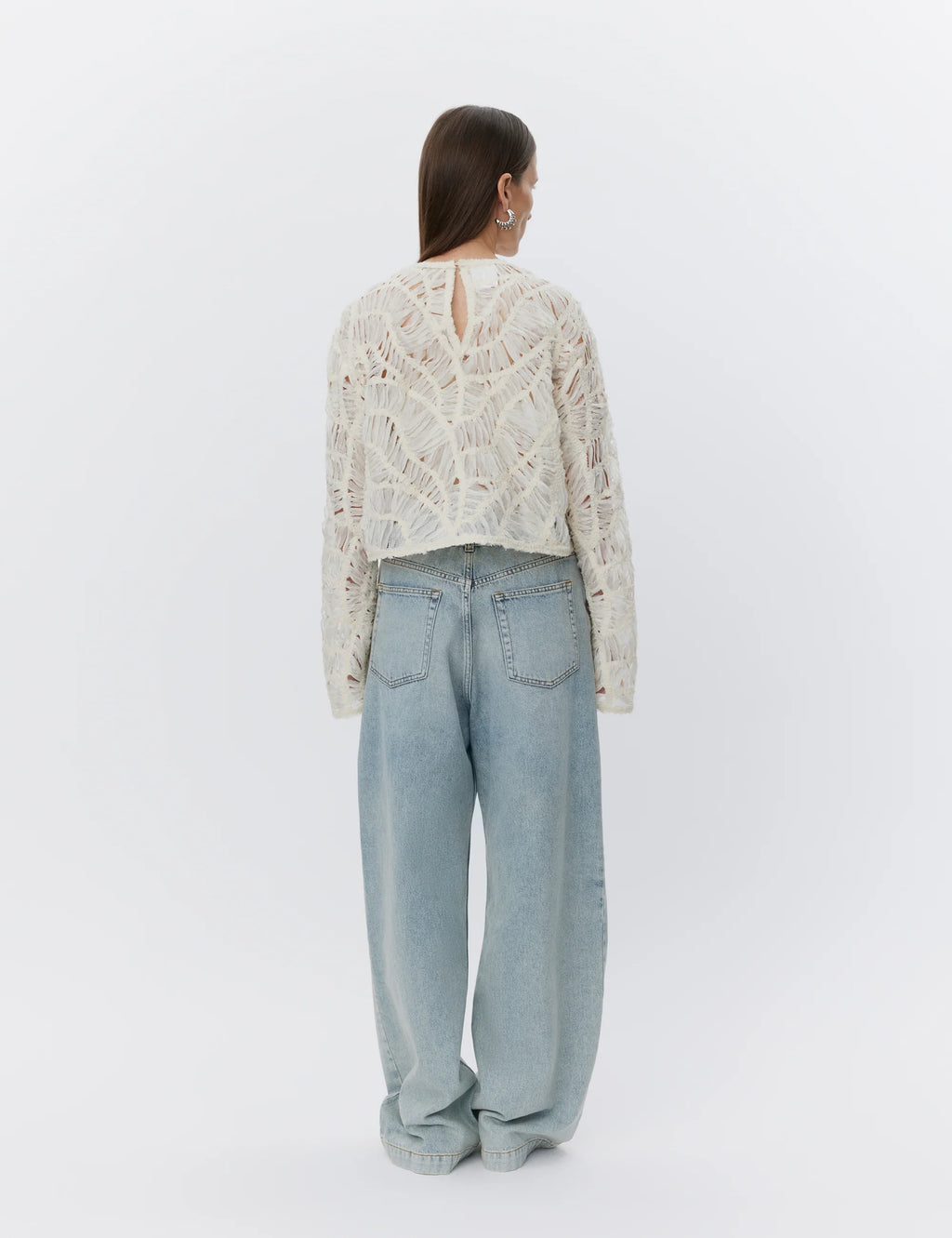 Reyne Crochet Tulle Top