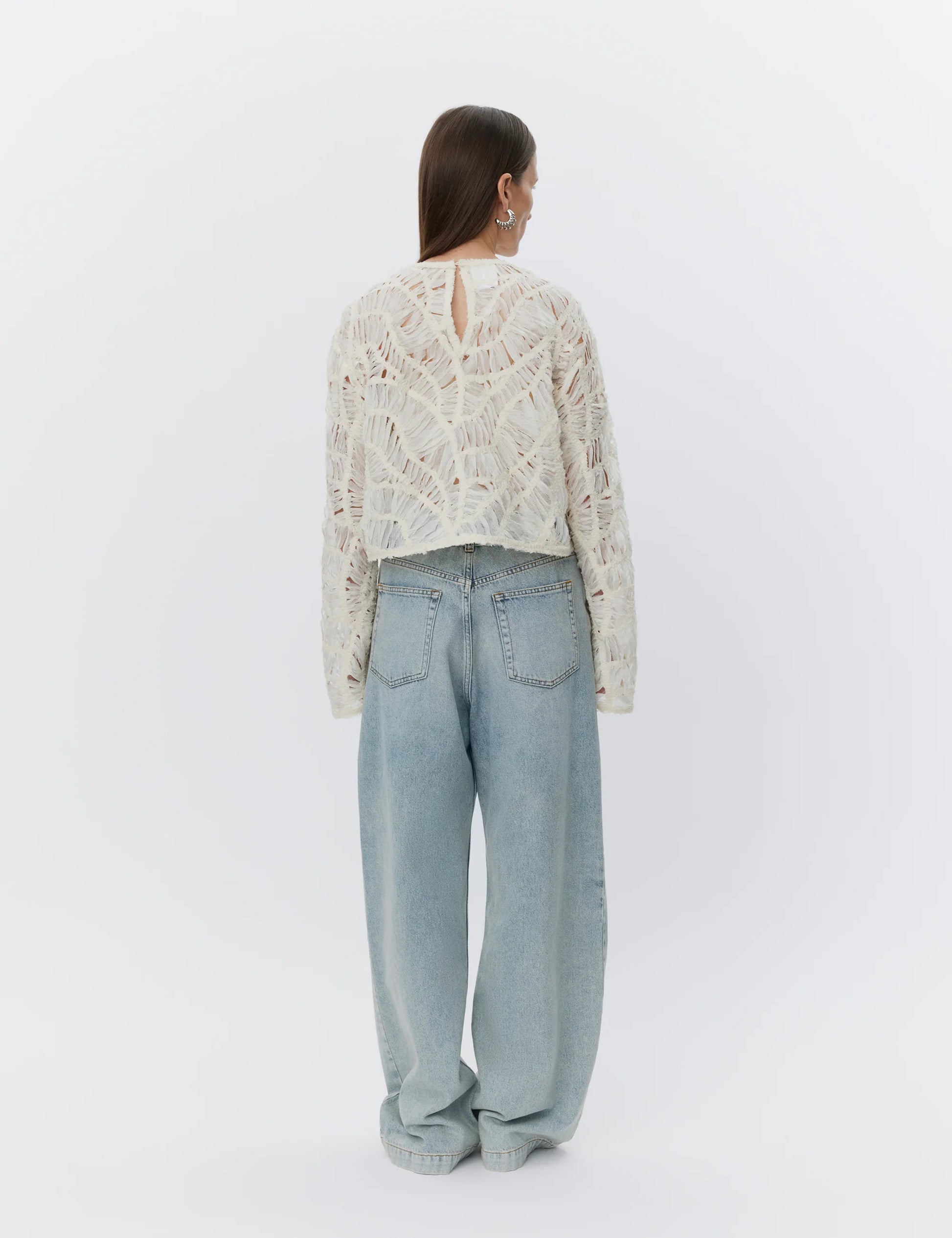 Reyne Crochet Tulle Top