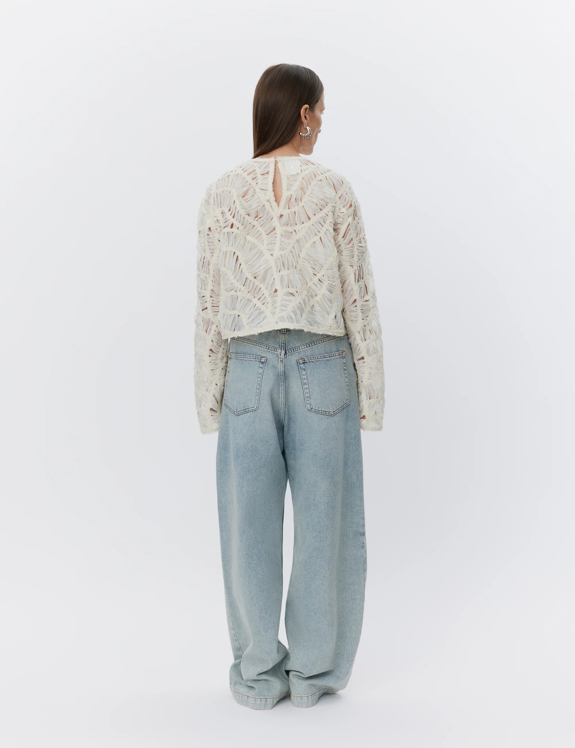 Reyne Crochet Tulle Top