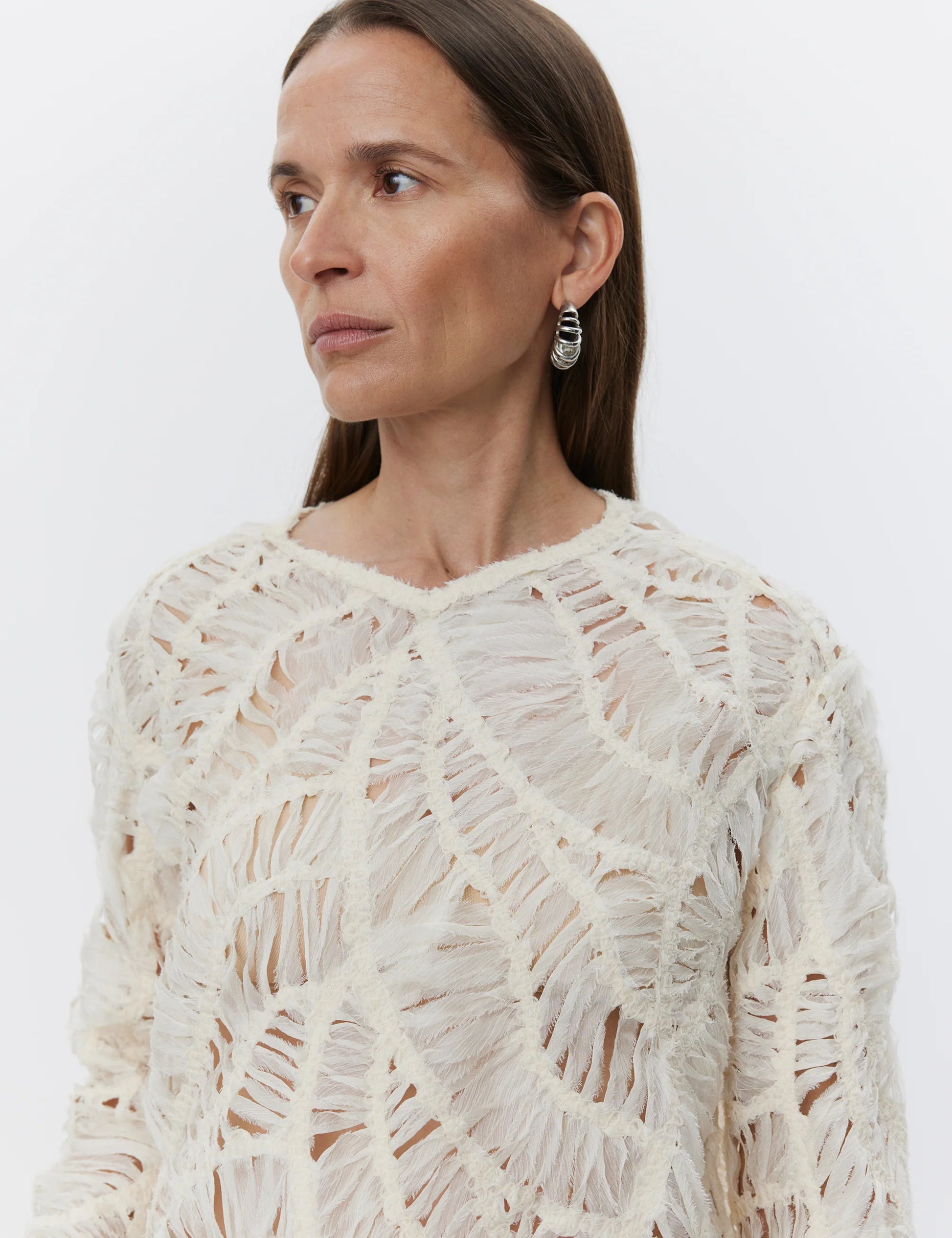 Reyne Crochet Tulle Top