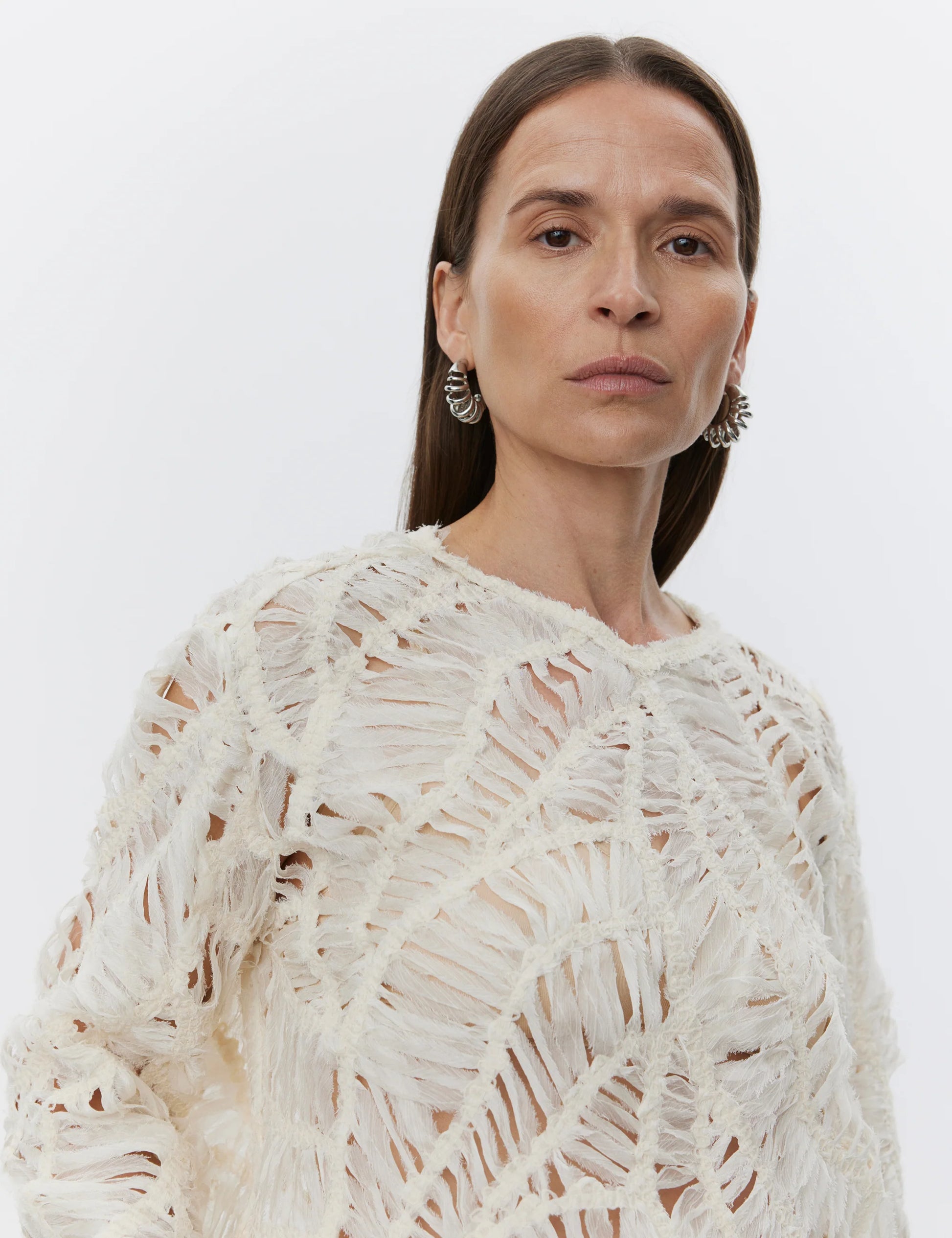 Reyne Crochet Tulle Top