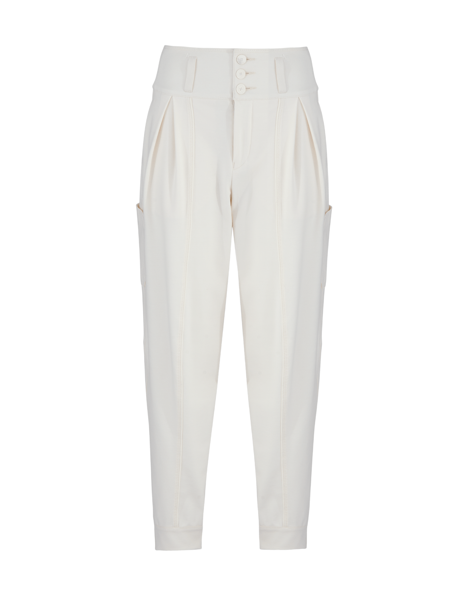White pants on a transparent background